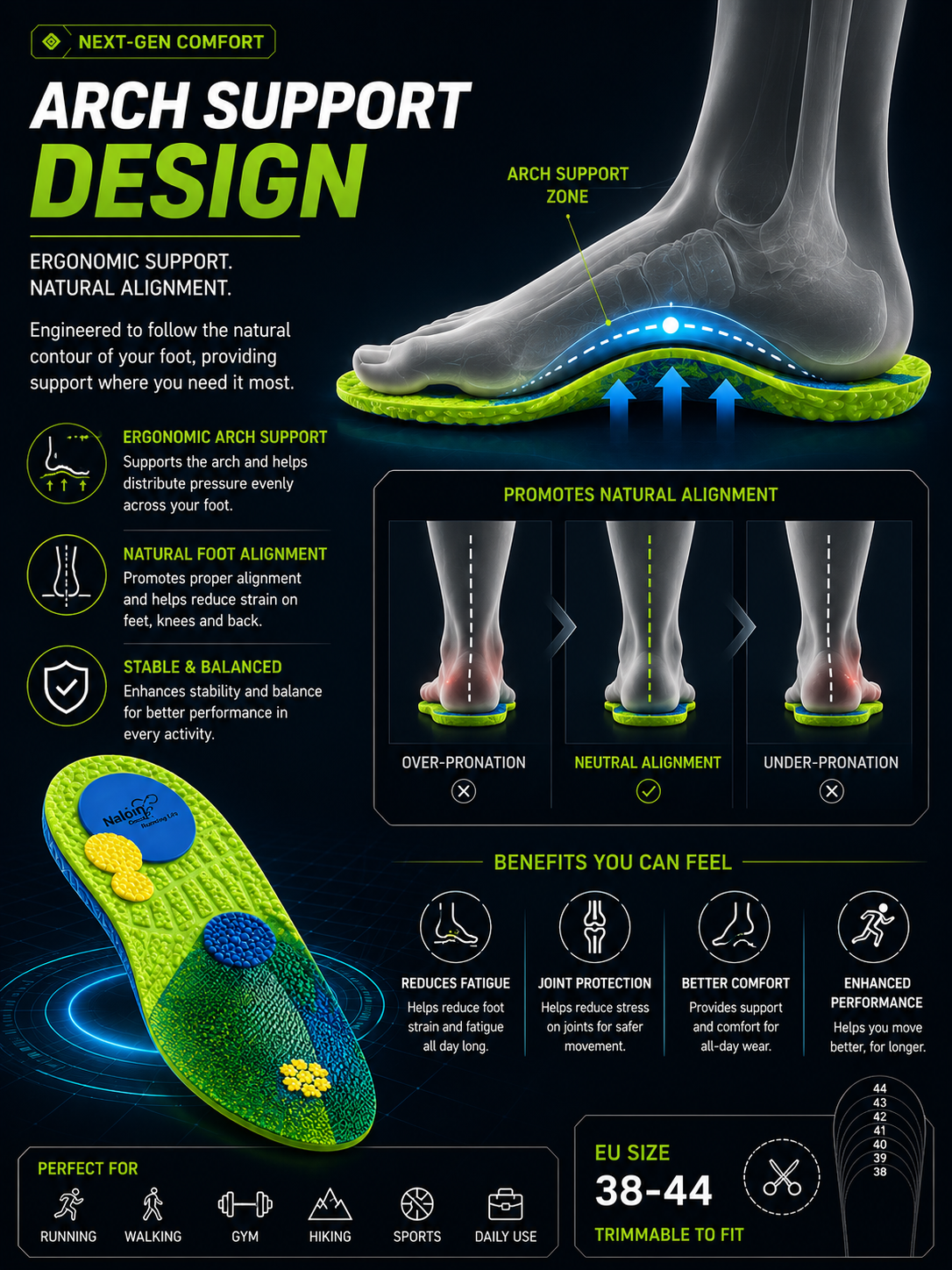 CloudStep™ — Air Cushion Comfort Insoles for Running & All-Day Standing