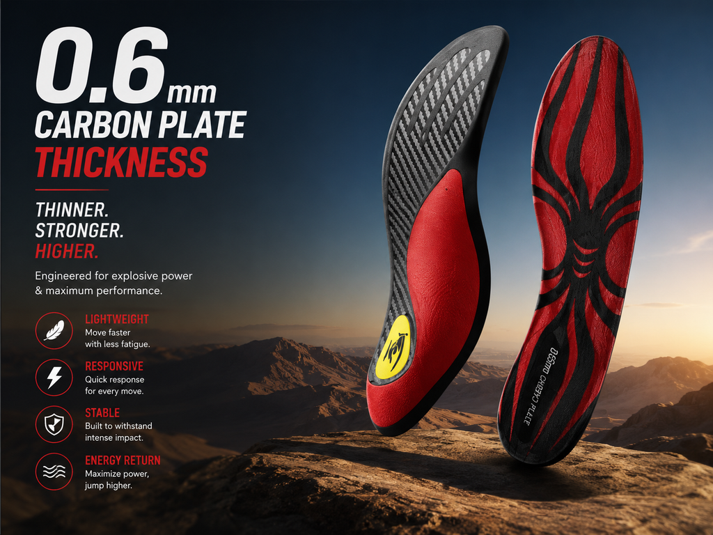 DRAKO BLAZE — Carbon Plate Insoles for Basketball & Volleyball